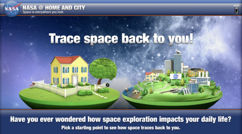 NASA's Interactive program to find space in your life.